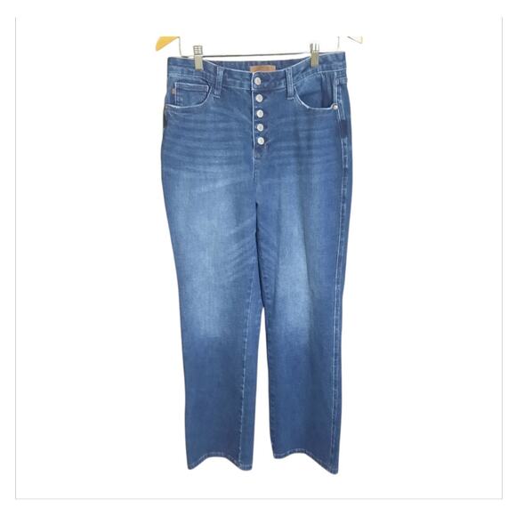 Judy Blue Parker High Rise Straight Button Fly Junior Jeans Size 13/31 - Picture 2 of 9